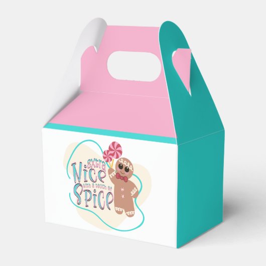 ジンジャーブレッドマンのクリスマスのお気に入り フェイバーボックス (正面サイド)