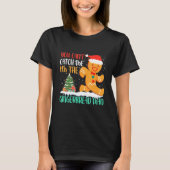 ジンジャーブレッドマンのクリスマスパーティー Tシャツ (正面)