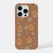 ジンジャーブレッドマンのスマホケース – かわいいクリスマスデザイン iPhoneケース (裏面)