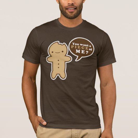 ジンジャーブレッドマンのティー Tシャツ (正面)