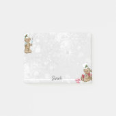 ジンジャーブレッドマンのパーソナライズ名ストッキング担当者 ポストイット (正面)