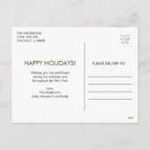 ジンジャーブレッドマンの休日の郵便はがき シーズンポストカード (裏面)