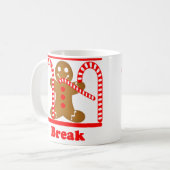 ジンジャーブレッドマンの刑務所の壊れ目 コーヒーマグカップ (正面左)