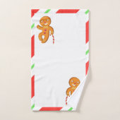 ジンジャーブレッドマンの浴室タオルセット バスタオルセット (ハンドタオル)