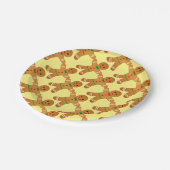 ジンジャーブレッドマンの紙皿 ペーパープレート (アングル)