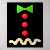 ジンジャーブレッドマンの衣装ハロウィーンの衣装 ポスター (正面)