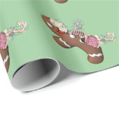 ジンジャーブレッドマンの解剖学の包装紙 ラッピングペーパー (ロールコーナー)