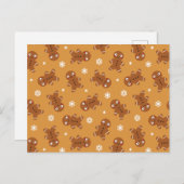 ジンジャーブレッドマンはがき ポストカード (正面/裏面)