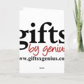 ジンジャーブレッドマンはクリスマス最高のの客達を怖がらせる シーズンカード (裏面)