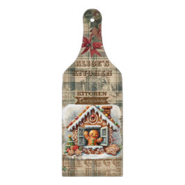 ジンジャーブレッドマンカッティングボード：キッチンおもしろい! カッティングボード