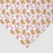 ジンジャーブレッドマンキャンディーケーンクリスマスパターン 薄葉紙 (詳細)