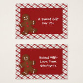 ジンジャーブレッドマンギフトラベル (正面&裏面)