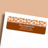 ジンジャーブレッドマンクッキーかわいいクリスマスアドレス ラベル