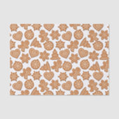 ジンジャーブレッドマンクッキーかわいいクリスマス 薄葉紙 (正面)