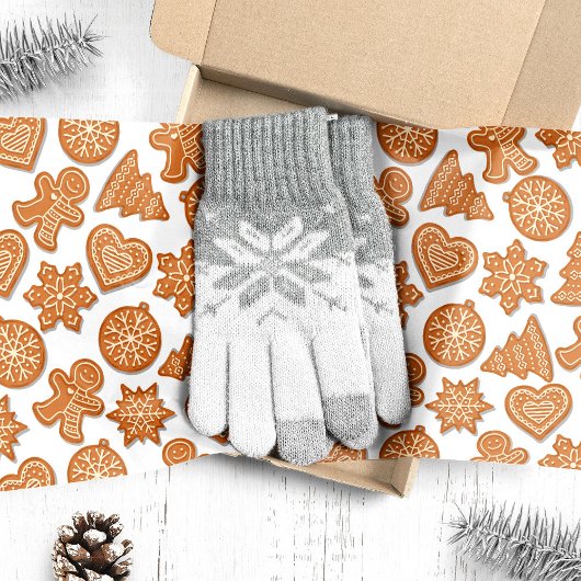ジンジャーブレッドマンクッキーかわいいクリスマス 薄葉紙