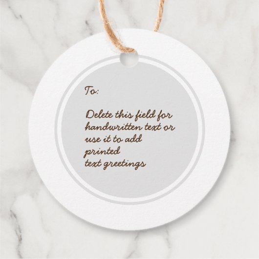 ジンジャーブレッドマンクッキークリスマスフォークアートギフト フェイバータグ (裏面)