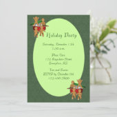 ジンジャーブレッドマンクッキークリスマスホリデー 招待状 (スタンド正面)