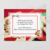 ジンジャーブレッドマンクッキークリスマスレシピクリスマス ポストカード (正面)