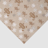 ジンジャーブレッドマンクッキースノーフレークホリデイベーキング 薄葉紙 (詳細)