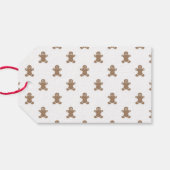 ジンジャーブレッドマンクッキーパターンメリークリスマス10 ギフトタグ (裏面横)