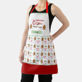 ジンジャーブレッドマンクッキーベーキングチームエプロン エプロン (インサイチュ)