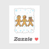 ジンジャーブレッドマンクッキーマイお尻ティートクリおもしろいズム シール (シート)