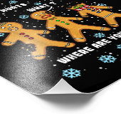 ジンジャーブレッドマンクッキーマイお尻ティートクリおもしろいズム フォトプリント            (角)