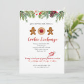 ジンジャーブレッドマンクッキー交換パーティの招待状 案内状 (スタンド正面)