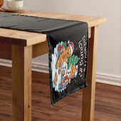 ジンジャーブレッドマンクッキー醜いセーターOhスナップクリスマス ショートテーブルランナー (インサイチュ)