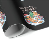 ジンジャーブレッドマンクッキー醜いセーターOhスナップクリスマス ラッピングペーパー (ロールコーナー)