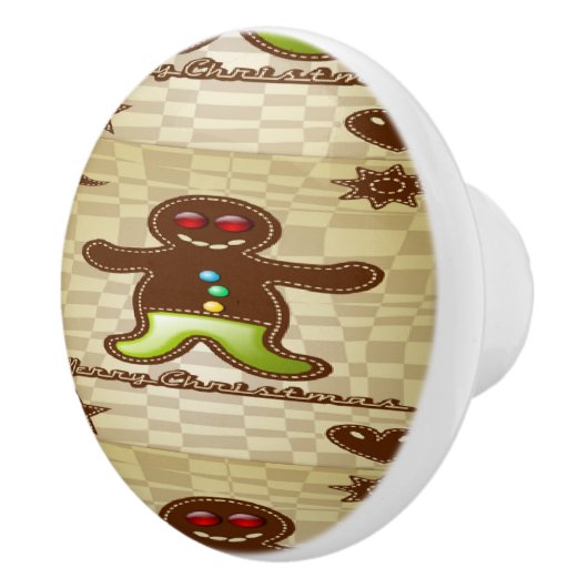 ジンジャーブレッドマンクッキー セラミックノブ (右)