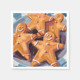 ジンジャーブレッドマンクッキー | メリークリスマス スタンダードカクテルナプキン