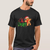 ジンジャーブレッドマンクリスマスオスナップベーキングベイカークグマxma tシャツ (正面)