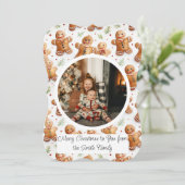 ジンジャーブレッドマンクリスマスカード (スタンド正面)