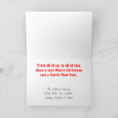 ジンジャーブレッドマンクリスマスカード シーズンカード (内部)