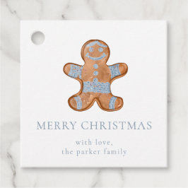 ジンジャーブレッドマンクリスマスギフトタグ フェイバータグ