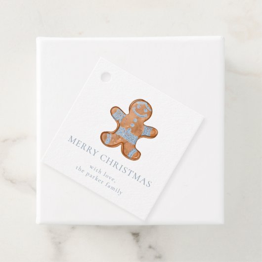 ジンジャーブレッドマンクリスマスギフトタグ フェイバータグ (インサイチュ)