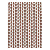 ジンジャーブレッドマンクリスマスクッキーホリデイベーキング テーブルクロス (正面)