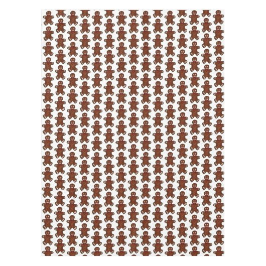 ジンジャーブレッドマンクリスマスクッキーホリデイベーキング テーブルクロス (正面)