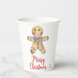 ジンジャーブレッドマンクリスマスクッキー 紙コップ