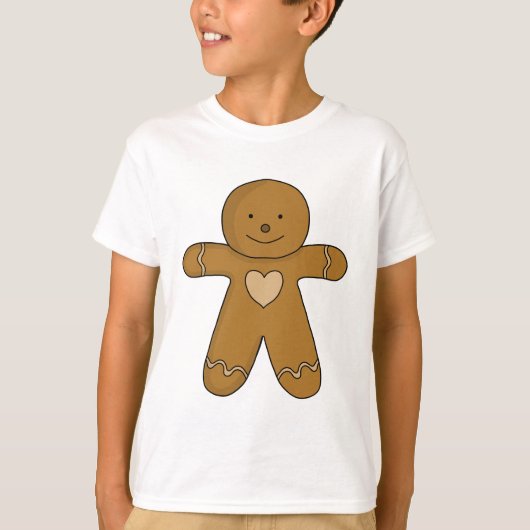 ジンジャーブレッドマンクリスマスクッキー Tシャツ (正面)