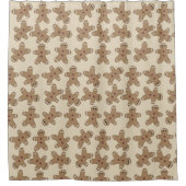 ジンジャーブレッドマンクリスマスシャワーカーテン シャワーカーテン (正面)