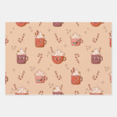 ジンジャーブレッドマンクリスマスセット3 ラッピングペーパーシート (正面2)