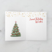 ジンジャーブレッドマンクリスマスツリーキッズ シーズンカード (内部)