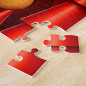 ジンジャーブレッドマンクリスマスパーソナライズされたキッズ ジグソーパズル (側面)