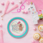 ジンジャーブレッドマンクリスマスパーティープレート ペーパープレート (パーティー)