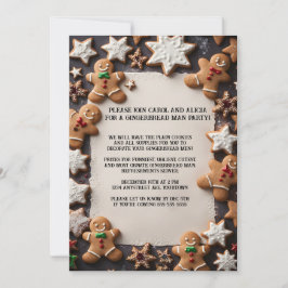 ジンジャーブレッドマンクリスマスパーティー 招待状