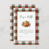 ジンジャーブレッドマンクリスマスベビーシャワー エンクロージャーカード (正面/裏面)