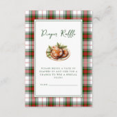 ジンジャーブレッドマンクリスマスベビーシャワー エンクロージャーカード (正面)