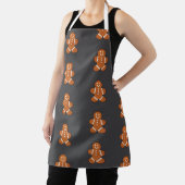 ジンジャーブレッドマンクリスマスホリデークッキーパターン エプロン (インサイチュ)